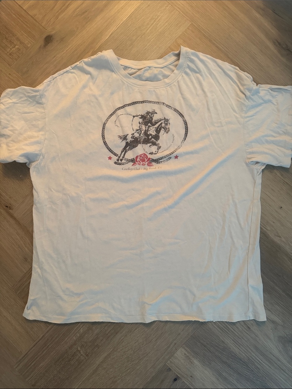 Oversized Soft Cowboy Graphic Tee